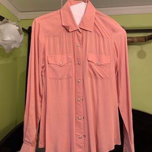 Peach Button down shirt. Never been worn